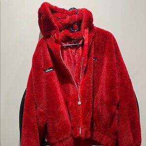 Ellesse Vibrant Red Plush Hoodie